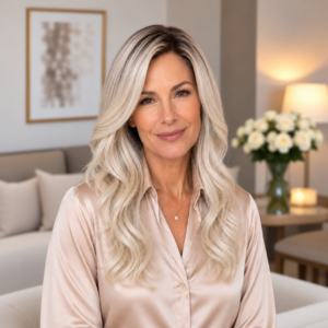 BocaWigs Sofia Collection Cool Platium Blonde Ombré wig